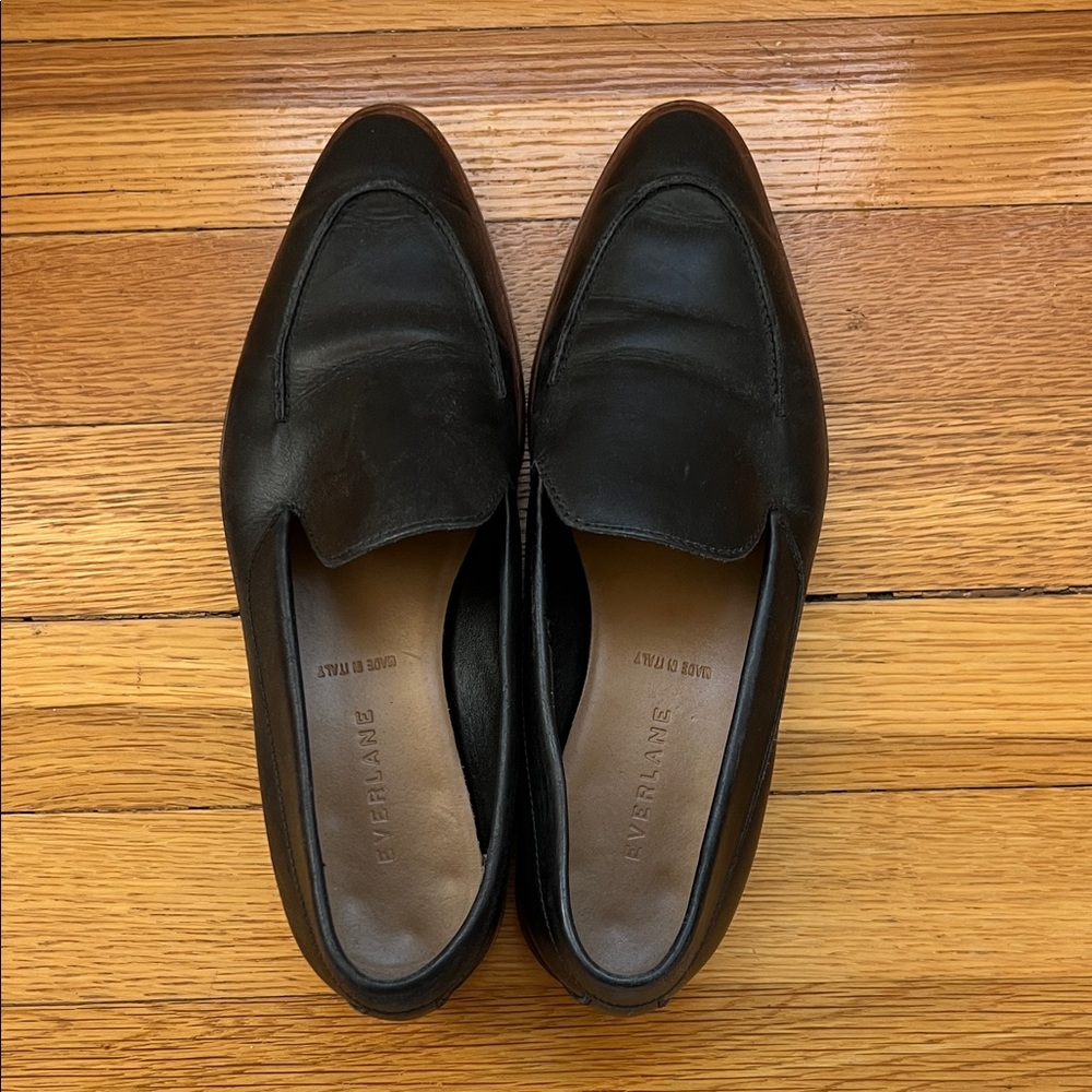 Everlane 6.5 modern loafers in black